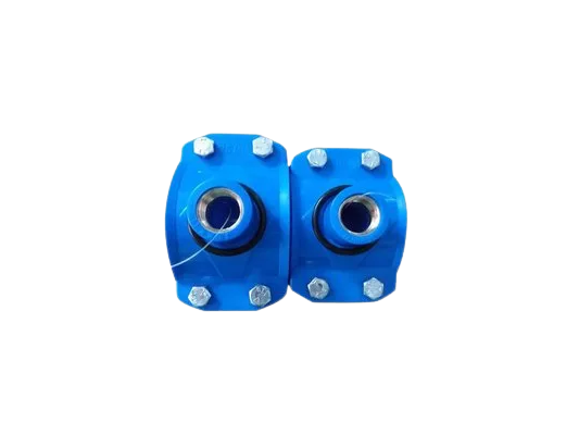 HDPE Blue Services Saddle Brass Threaded