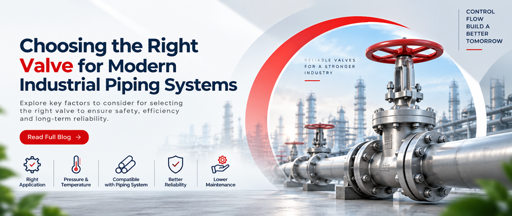 Choosing the Right Valve for Modern Industrial Piping Systems