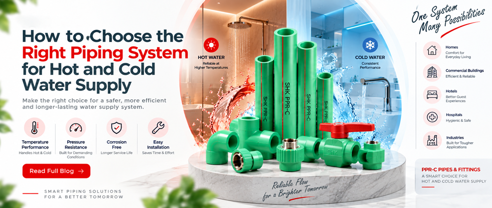 How to Choose the Right Piping System for Hot and Cold Water Supply